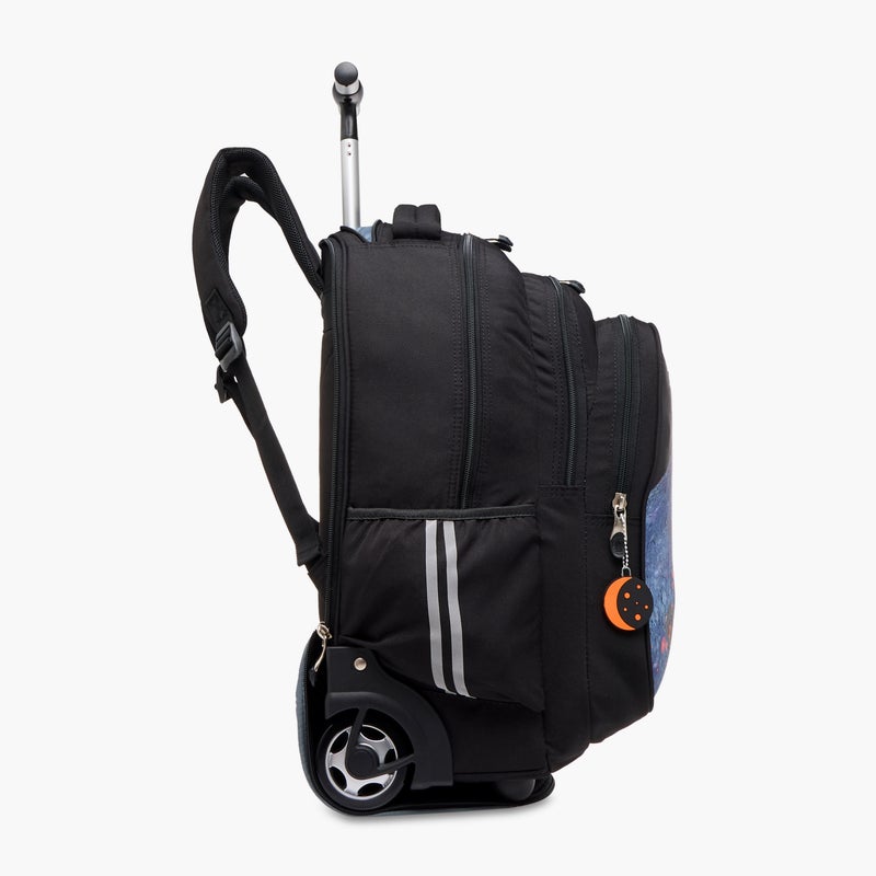 St.Right Trolley Bag-Nasa-Moon-3 Cmprt-18 In-Boys (Polyester) Black \ 32X25X47 - Image 3